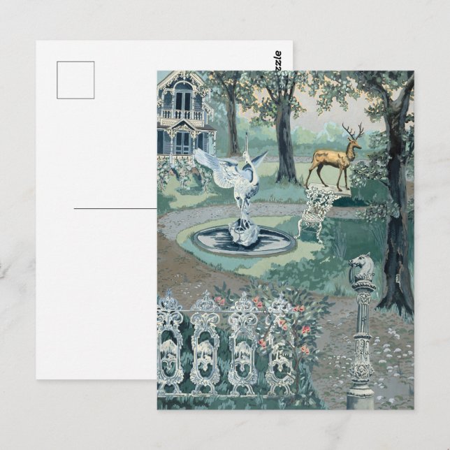 Carte Postale Perkins Harnais Éternel Jardin Floral Haven (Devant / Derrière)