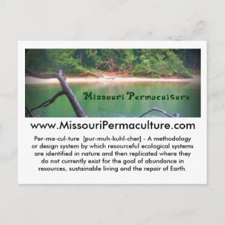 Carte postale Permaculée Missouri