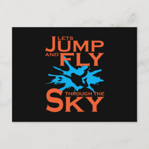 Carte Postale Permet De Sauter Et De Voler Skydiver Skydiver