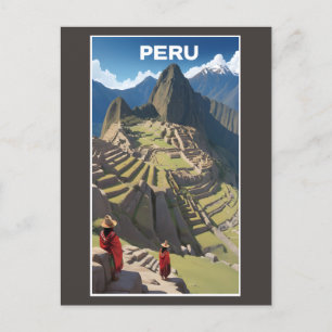 Carte Postale Pérou Machu Picchu