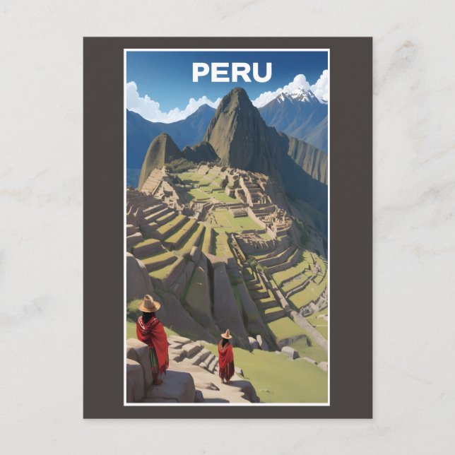 Carte Postale Pérou Machu Picchu (Devant)