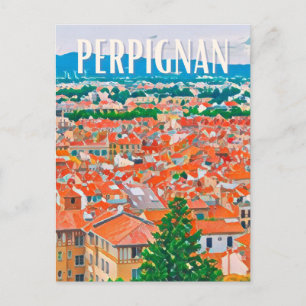 Carte Postale Perpignan Photo Vintage 