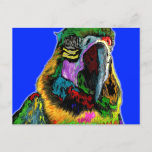 Carte Postale Perroquet (aquarelle)