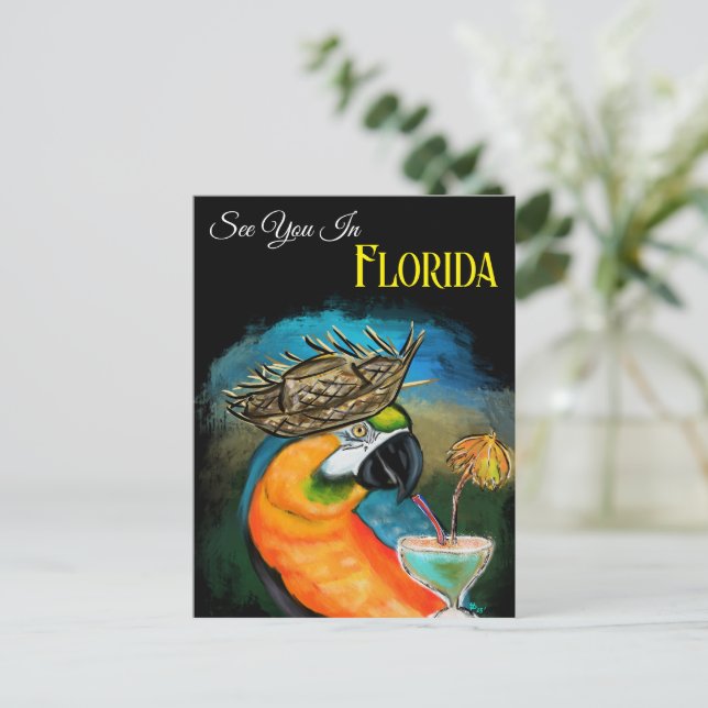 Carte Postale Perroquets de Fête (Debout devant)