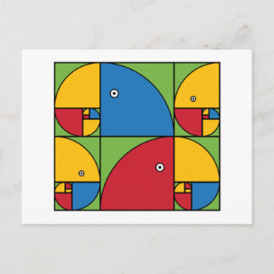 Carte Postale Perroquets de Fibonacci