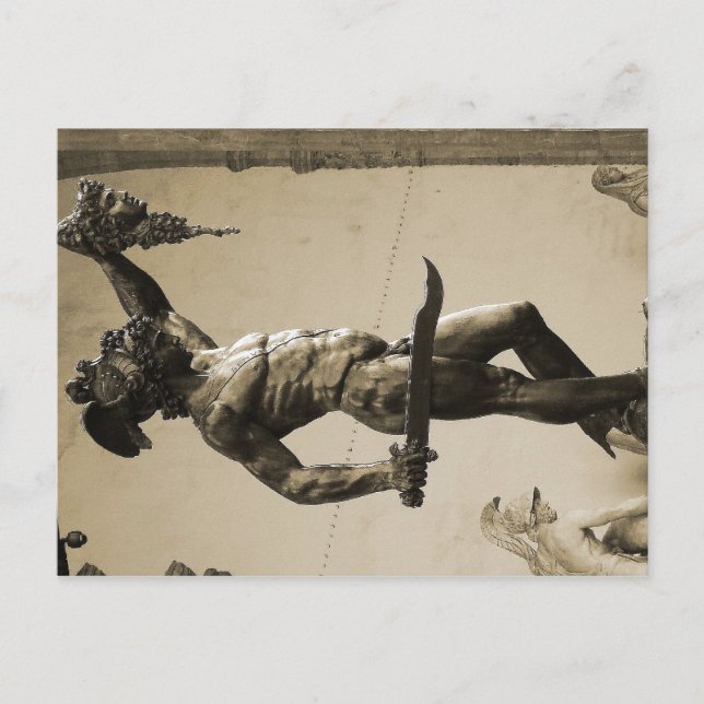 Carte Postale Persée avec la tête de Medusa (Devant)