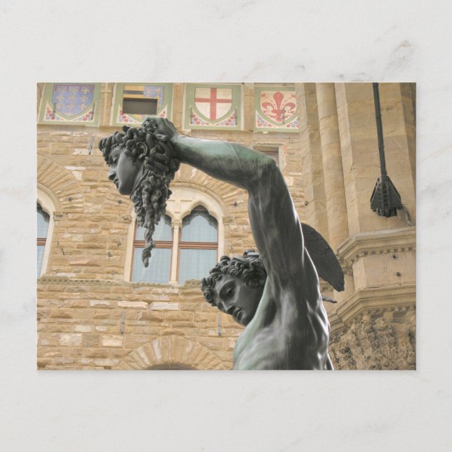 Carte Postale Persée avec la tête de Medusa Florence, Italie (Devant)