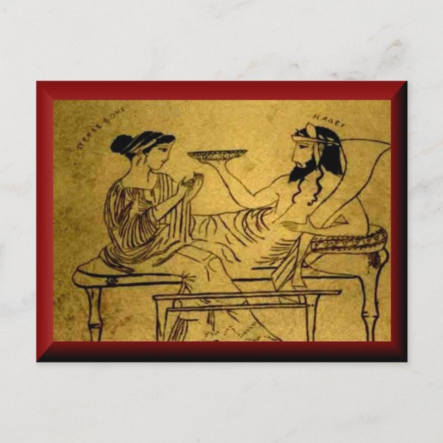 Carte Postale Perséfone et Hades (Devant)