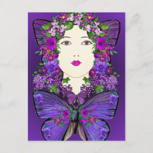 Carte postale Persephone et Papillon
