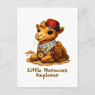 Carte Postale Personalized Little Moroccan Explorer Camel – Cute