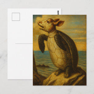 Carte Postale Personnage Tortue Fantastique Lewis Carroll