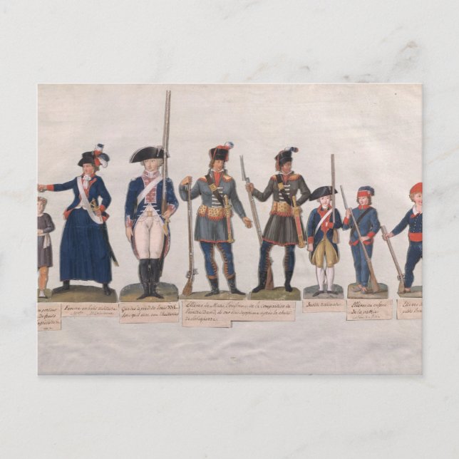 Carte Postale Personnages de la Révolution française (Devant)