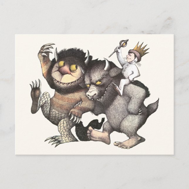 Carte Postale Personnages de Où les choses sauvages sont (Devant)
