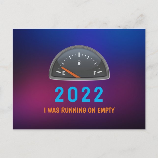 Carte Postale Personnalisable 2022 fonctionnant avec du gaz comb (Devant)