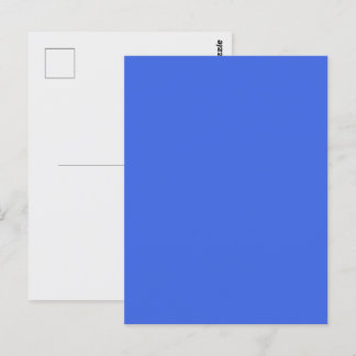 Carte postale personnalisable bleu royal