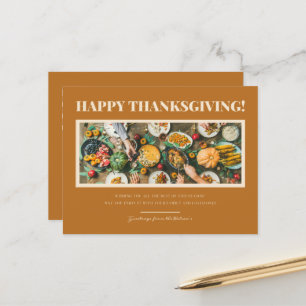 Carte postale personnalisable bon thanksgiving