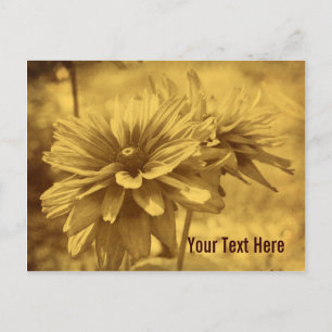 Carte postale personnalisable Fleurs de Faisée vin