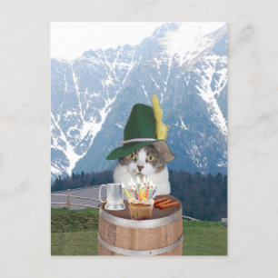Carte postale personnalisable Funny Cat/Kitty Anni