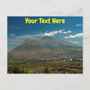 Carte postale personnalisable Imbabura volo, Equat