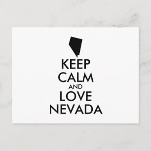 Carte Postale Personnalisable KEEP CALM et AMOUR NEVADA