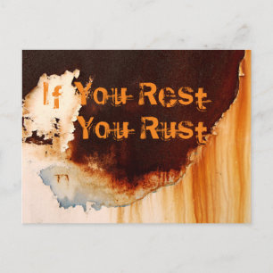 Carte Postale Personnalisable Rust Art Cool Amusant unique