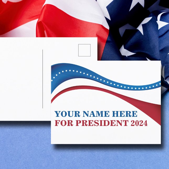 Carte Postale Personnalisé Ajouter votre propre candidat à la pr (Créateur téléchargé)
