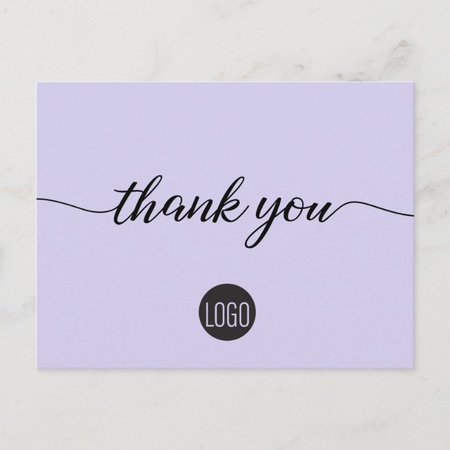 Carte Postale Personnalisé Appréciation du client Logo d'entrepr (Devant)