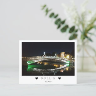 Carte Postale Personnalisé, Liffey river à Dublin, Irlande