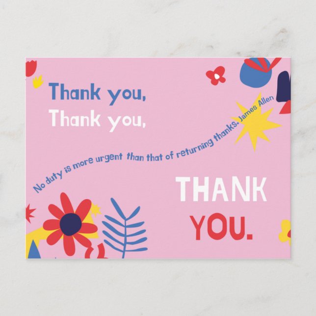 Carte Postale Personnalisé - Merci de devis personnel (Devant)