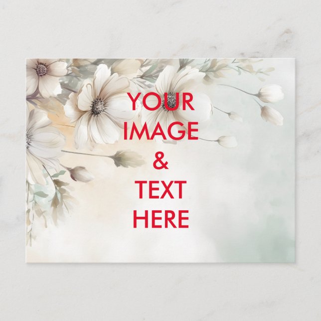 Carte Postale Personnalisé Personnalisez Votre Propre Photo (Devant)
