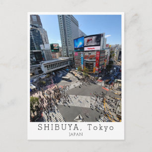 Carte Postale Personnalisé, Salutations de TOKYO Shibuya, Japon