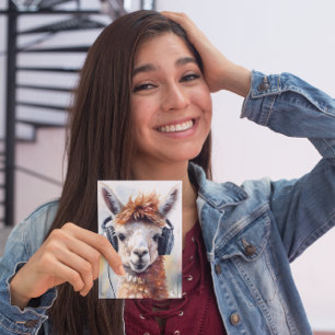 Carte postale personnalisée Alpaca Music Factory C