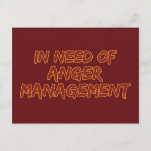 Carte postale personnalisée Anger Management