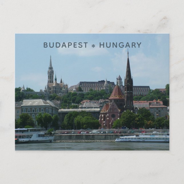 Carte postale personnalisée Budapest 2 (Devant)