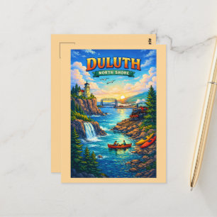 Carte postale personnalisée de Duluth North Shore