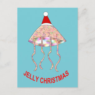Carte postale personnalisée de la méduse de Noël