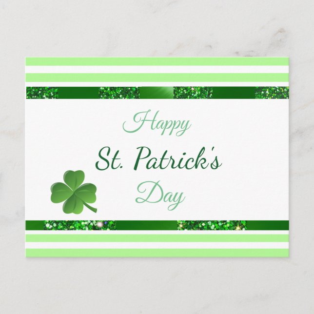 Carte postale personnalisée de la St Patrick's Day (Devant)