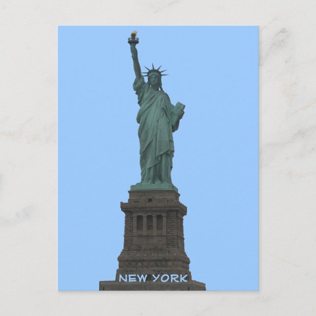 Carte postale personnalisée de l'état de Liberty N (Devant)