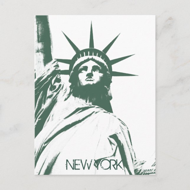 Carte postale personnalisée de l'état de Liberty N (Devant)
