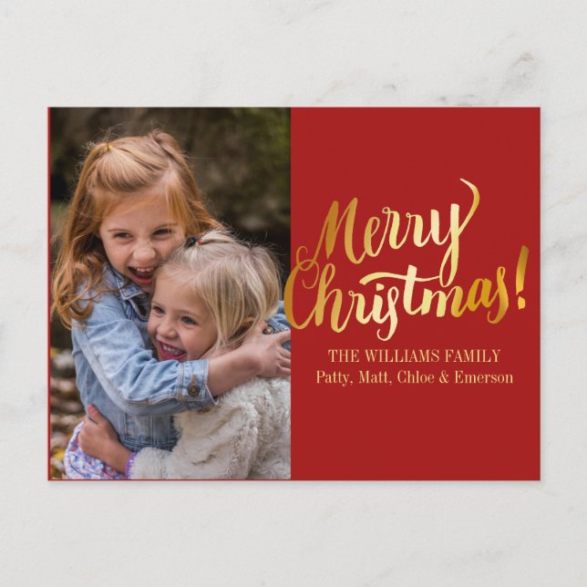 Carte postale personnalisée de photo de Joyeux (Devant)