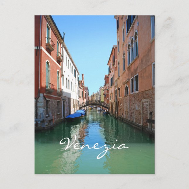 Carte postale personnalisée du Canal de Venise (Devant)