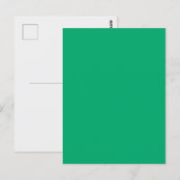 Carte postale personnalisée Emerald Green