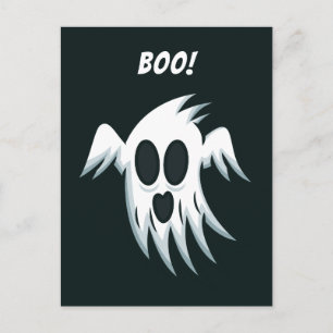 Carte postale personnalisée Halloween Ghost