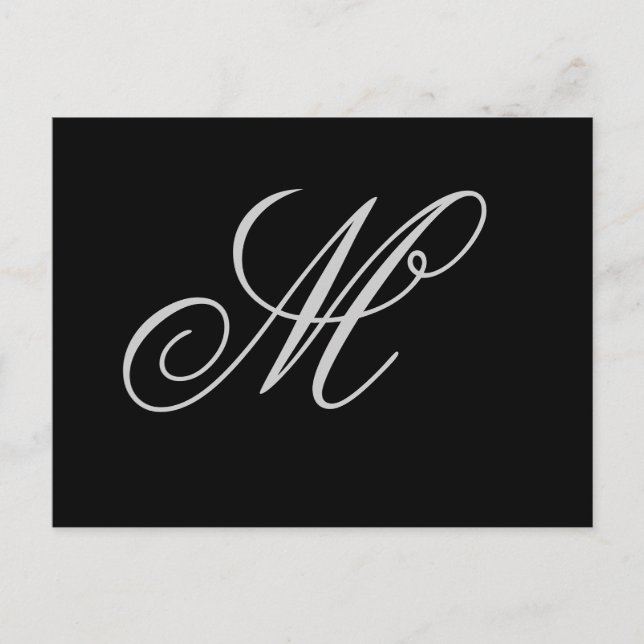 Carte postale personnalisée initiale (Devant)