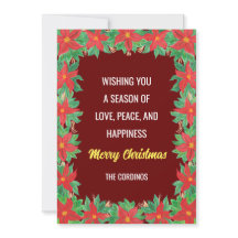 Carte postale personnalisée "Joyeux Noël"