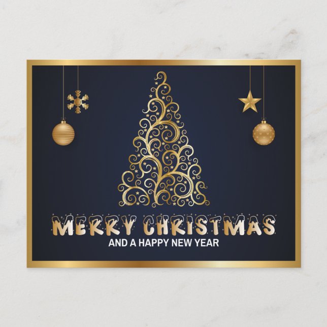 Carte postale personnalisée "Joyeux Noël" (Devant)