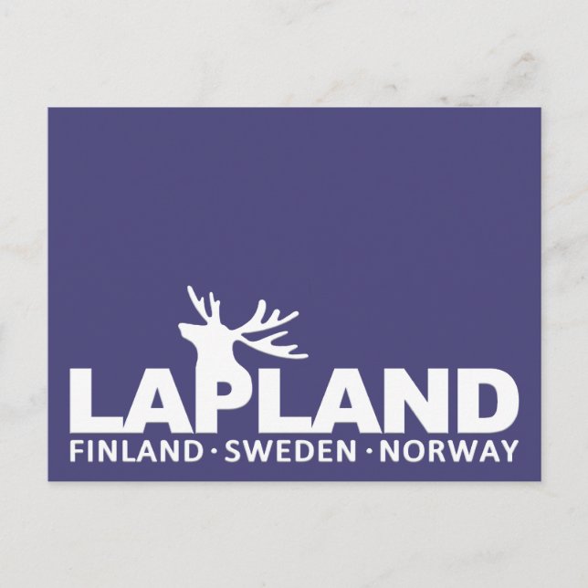 Carte postale personnalisée LAPLAND (Devant)