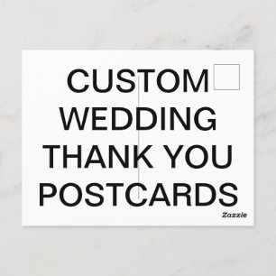 Carte postale personnalisée Merci Mariage