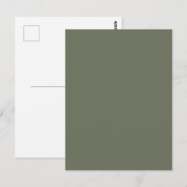 Carte postale personnalisée Moss Green (Devant / Derrière)