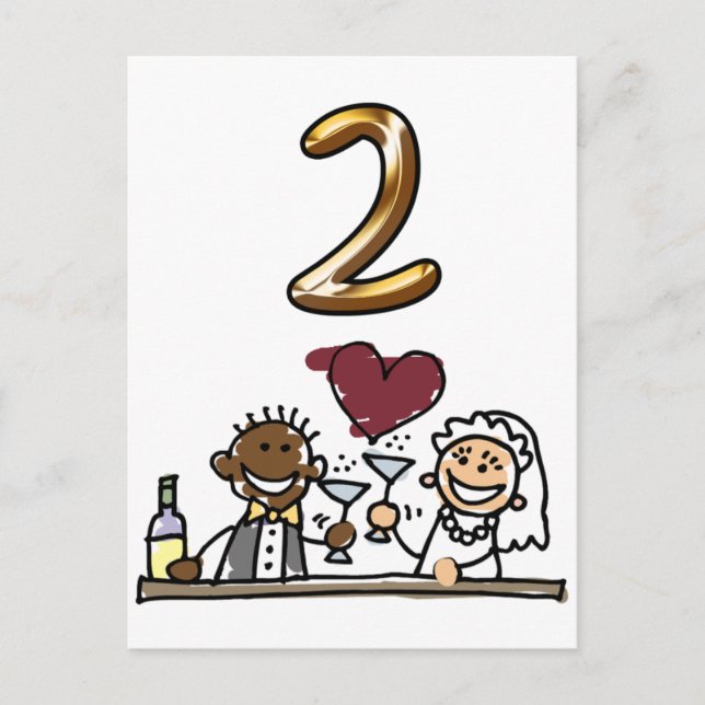 Carte postale personnalisée Numéro 2 (Devant)